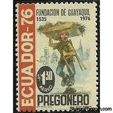 Ecuador 1976 Airmails - Guayaquil - 441st Anniversary-Stamps-Ecuador-StampPhenom