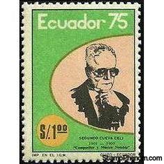 Ecuador 1976 Musical Celebrities-Stamps-Ecuador-StampPhenom