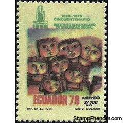 Ecuador 1978 Airmails - Social Insurance Institute - 50th Anniversary-Stamps-Ecuador-StampPhenom