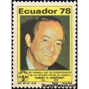 Ecuador 1978 Hubert H. Humphrey (1911-1978) Vice President of the USA-Stamps-Ecuador-StampPhenom