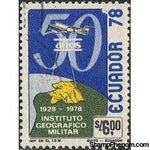 Ecuador 1978 Military Geographical Institute - 50th Anniversary-Stamps-Ecuador-Mint-StampPhenom