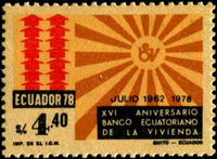 Ecuador 1979 Emblem of the Bank-Stamps-Ecuador-StampPhenom