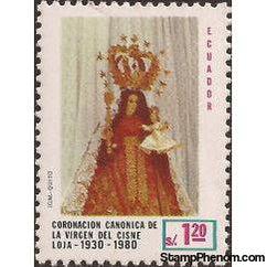 Ecuador 1980 Coronation of the Virgin of the Swans - 50th Anniversary-Stamps-Ecuador-StampPhenom