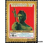 Ecuador 1980 Indo-American Indian Tribe Chiefs-Stamps-Ecuador-StampPhenom