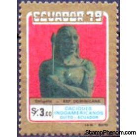 Ecuador 1980 Indo-American Indian Tribe Chiefs-Stamps-Ecuador-StampPhenom