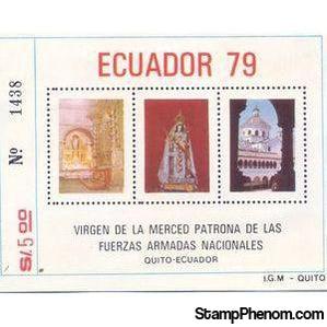 Ecuador 1980 Virgin of La Merced - patron saint of the national armed for-Stamps-Ecuador-StampPhenom
