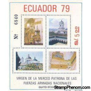 Ecuador 1980 Virgin of La Merced - patron saint of the national armed for-Stamps-Ecuador-StampPhenom