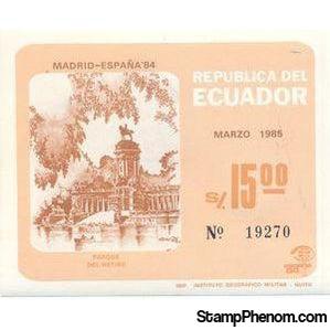 Ecuador 1985 Retiro Park, Madrid-Stamps-Ecuador-StampPhenom