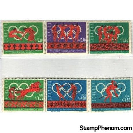 Ecuador Olympics , 6 stamps