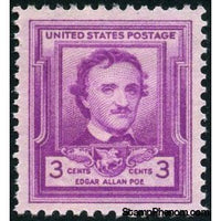 United States of America 1949 Edgar Allan Poe (1809-1849), Poet and Story Writer