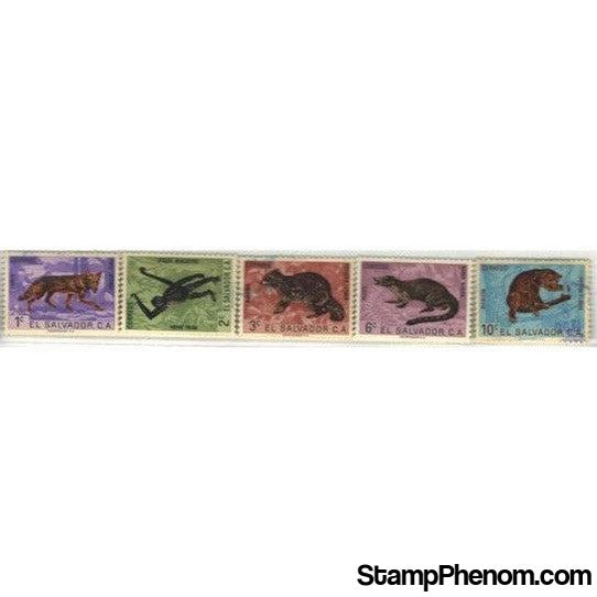 El Salvador Animals , 5 stamps