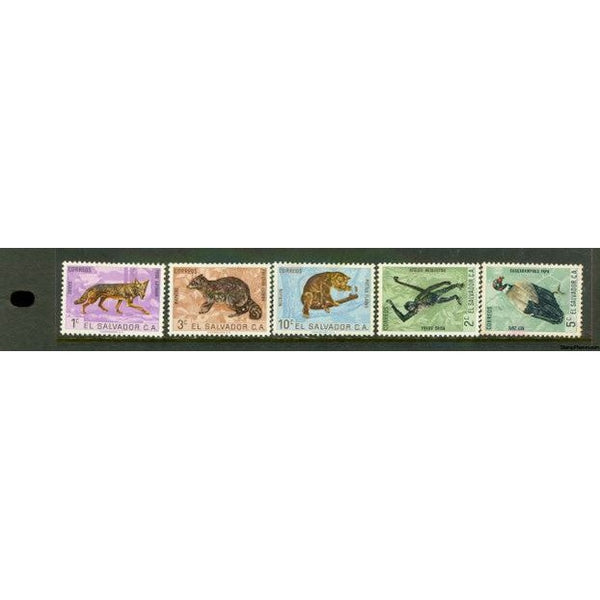 El Salvador Animals Lot 2 , 5 stamps