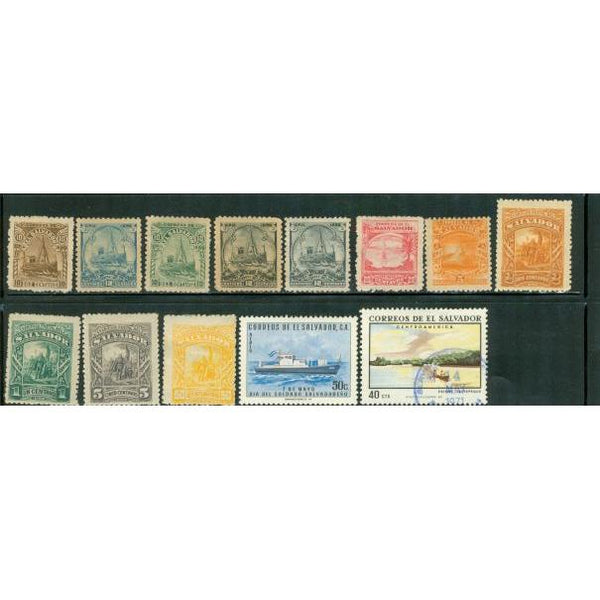 El Salvador Lot , 13 stamps