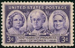 United States of America 1948 Elizabeth Stanton, Carrie Chapman Catt, and Lucretia Mott