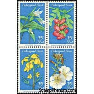 United States of America 1979 Endangered Flora Block of 4