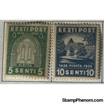 Estonia 1936 Pirita Nunnery-Stamps-Estonia-StampPhenom