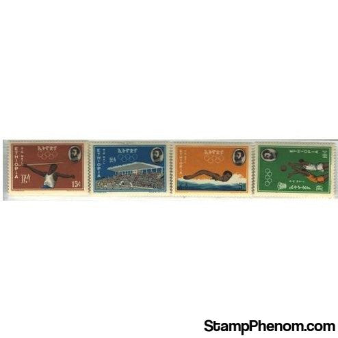 Ethiopia Olympics , 4 stamps