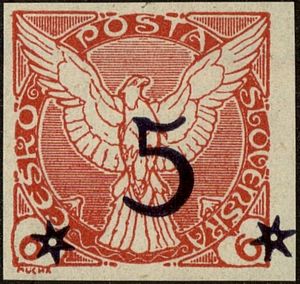 Czechoslovakia 1925 Falcon in flight-Czechoslovakia-StampPhenom