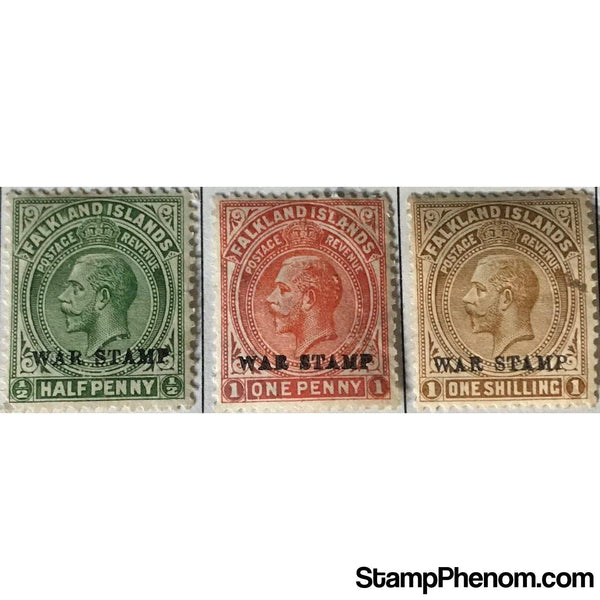 Falkland Islands 1918 King George V. "War Stamp" Overprint-Stamps-Falkland Islands-StampPhenom