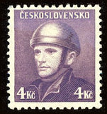 Czechoslovakia 1945 Field usher Jozef Gabčík (1912~1942)-Czechoslovakia-StampPhenom