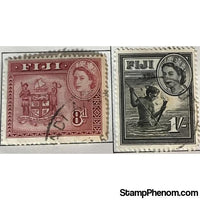 Fiji 1954 Queen Elizabeth II Definitives-Stamps-Fiji-StampPhenom