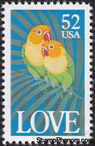 United States of America 1991 Fischer's Lovebird (Agapornis fischeri)