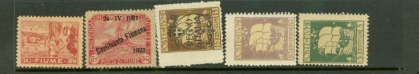 Fiume Lot , 5 stamps - Fiume Lot , 5 stamps