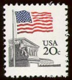 United States of America 1981 Flag over Supreme Court, by Dean Ellis-United States of America-StampPhenom