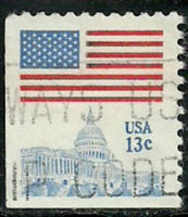 United States of America 1977 Flag and Capitol