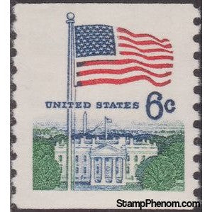 United States of America 1969 Flag and White House