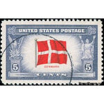 United States of America 1943 Flag of Denmark