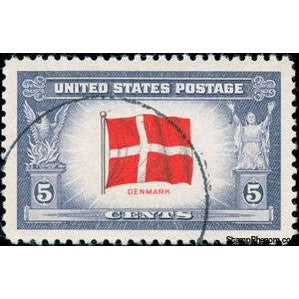 United States of America 1943 Flag of Denmark