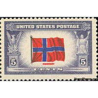 United States of America 1943 Flag of Norway