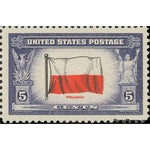 United States of America 1943 Flag of Poland