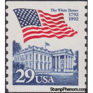 United States of America 1992 Flag over White House