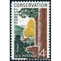 United States of America 1958 Forest Scene / Deer