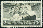 United States of America 1948 Four Chaplains and Sinking S. S. Dorchester
