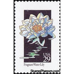 United States of America 1992 Fragrant Water Lily (Nymphaea odorata)