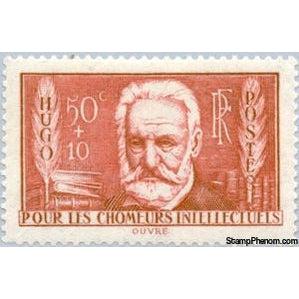 France 1936 For the unemployed intellectuals - Victor Hugo-Stamps-France-StampPhenom