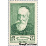 France 1937 For the unemployed intellectuals. Anatole France (1844-1924)-Stamps-France-StampPhenom