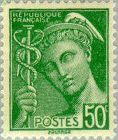 France 1938 - 1942 Definitives - Mercury-Stamps-France-Mint-StampPhenom