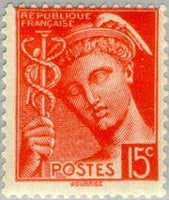 France 1938 - 1942 Definitives - Mercury-Stamps-France-Mint-StampPhenom