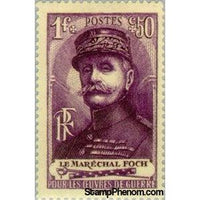 France 1940 War aid. Marshal Foch-Stamps-France-StampPhenom