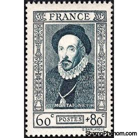 France 1943 Charity Stamps - Famous Men-Stamps-France-Mint-StampPhenom