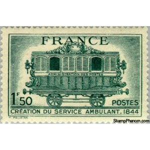 France 1944 Creation of itinerant service in 1844. Post Office-Stamps-France-StampPhenom