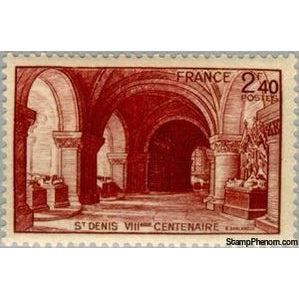 France 1944 Saint Denis Basilica-Stamps-France-StampPhenom