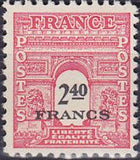 France 1945 Definitives - The Triumphal Arch-Stamps-France-Mint-StampPhenom