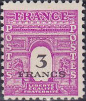 France 1945 Definitives - The Triumphal Arch-Stamps-France-Mint-StampPhenom