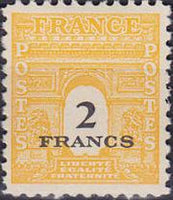 France 1945 Definitives - The Triumphal Arch-Stamps-France-Mint-StampPhenom