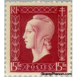 France 1945 Marianne type Dulac, 15fr-Stamps-France-Mint-StampPhenom